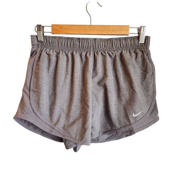 Nike Shorts Women's Small Gray Grey Lined Dri Fit Tempo Mid Rise 3" Inseam NEW - Picture 1 of 10
